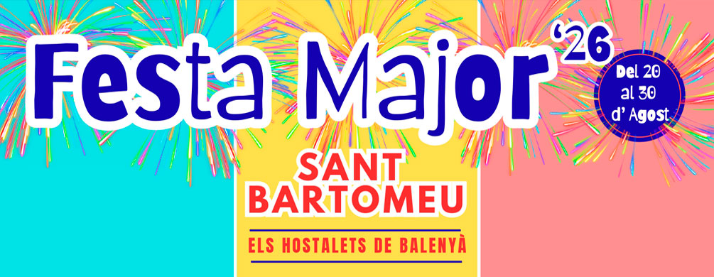 Banner de Balenyà - Festa Major de Sant Bartomeu als Hostalets de Balenyà 2026