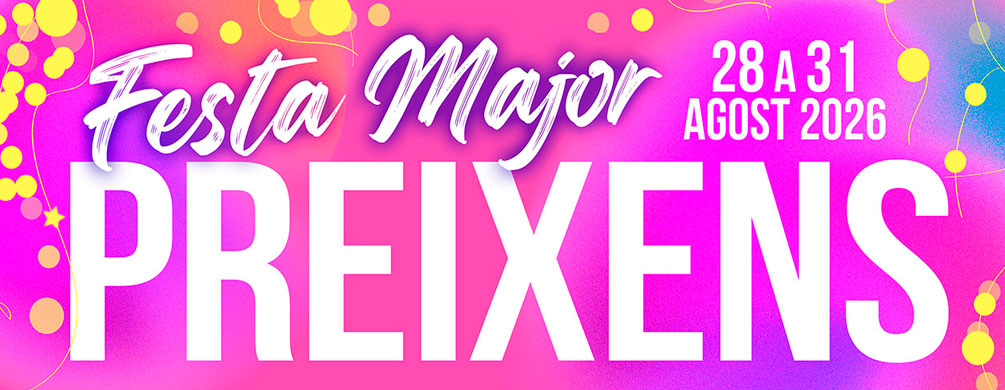 Banner de Preixens - Festa Major 2026
