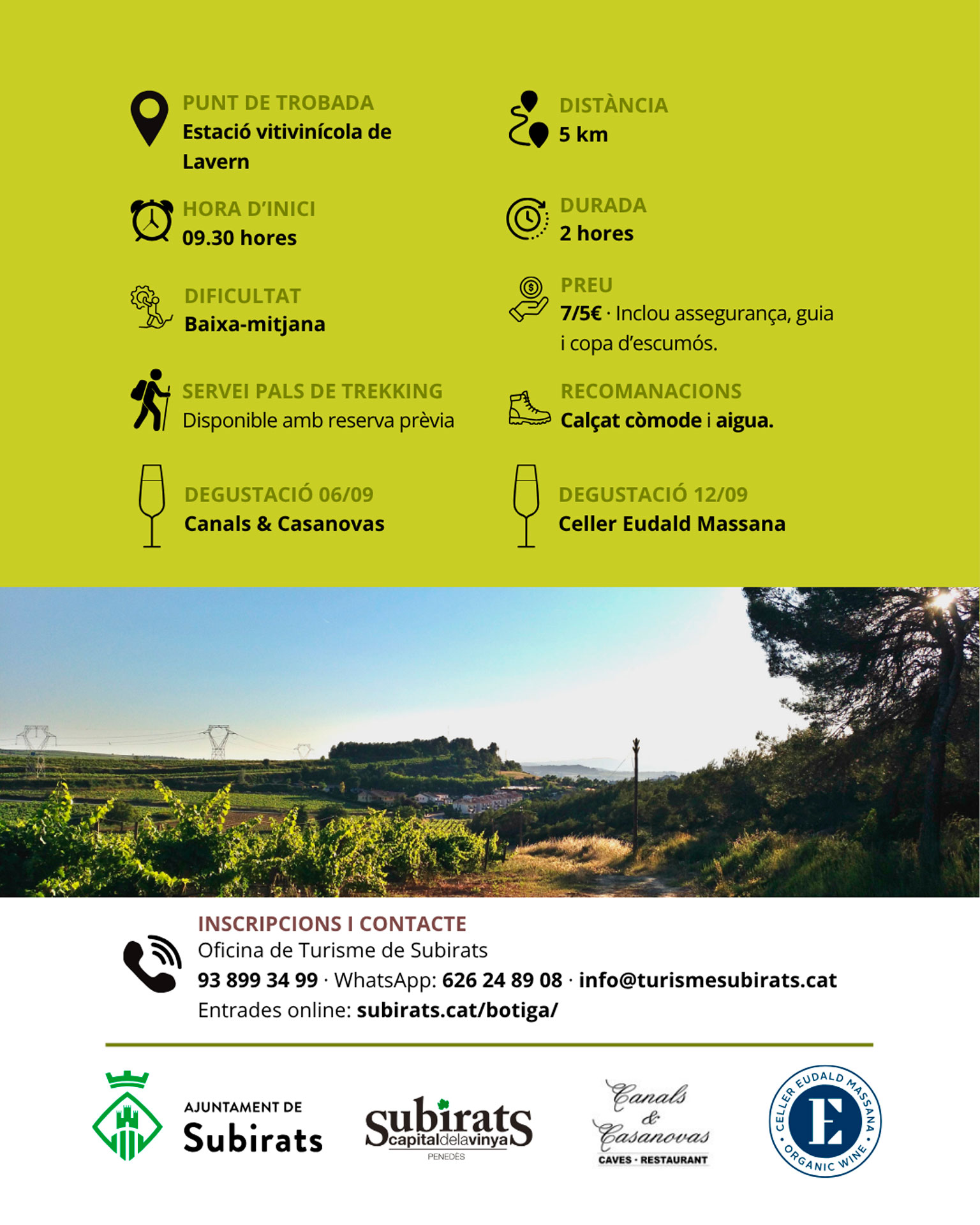 Passejades en època de Verema 2026 - Subirats