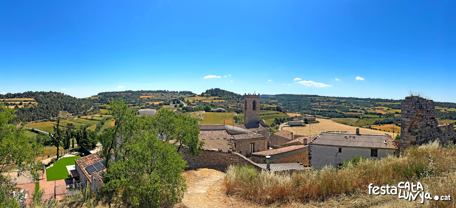 Vistes panoràmiques des del castell - Montoliu de Segarra