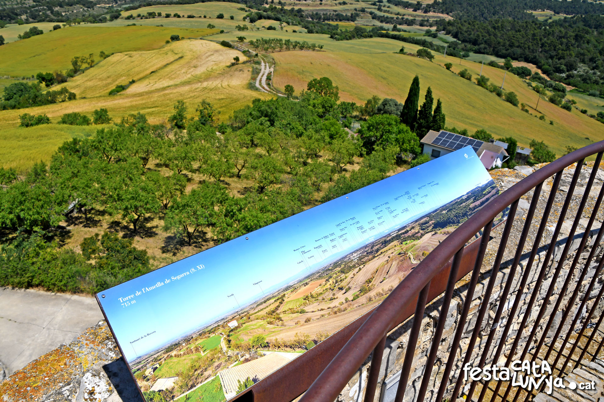 Mirador del castell de l'Ametlla de Segarra - Montoliu de Segarra