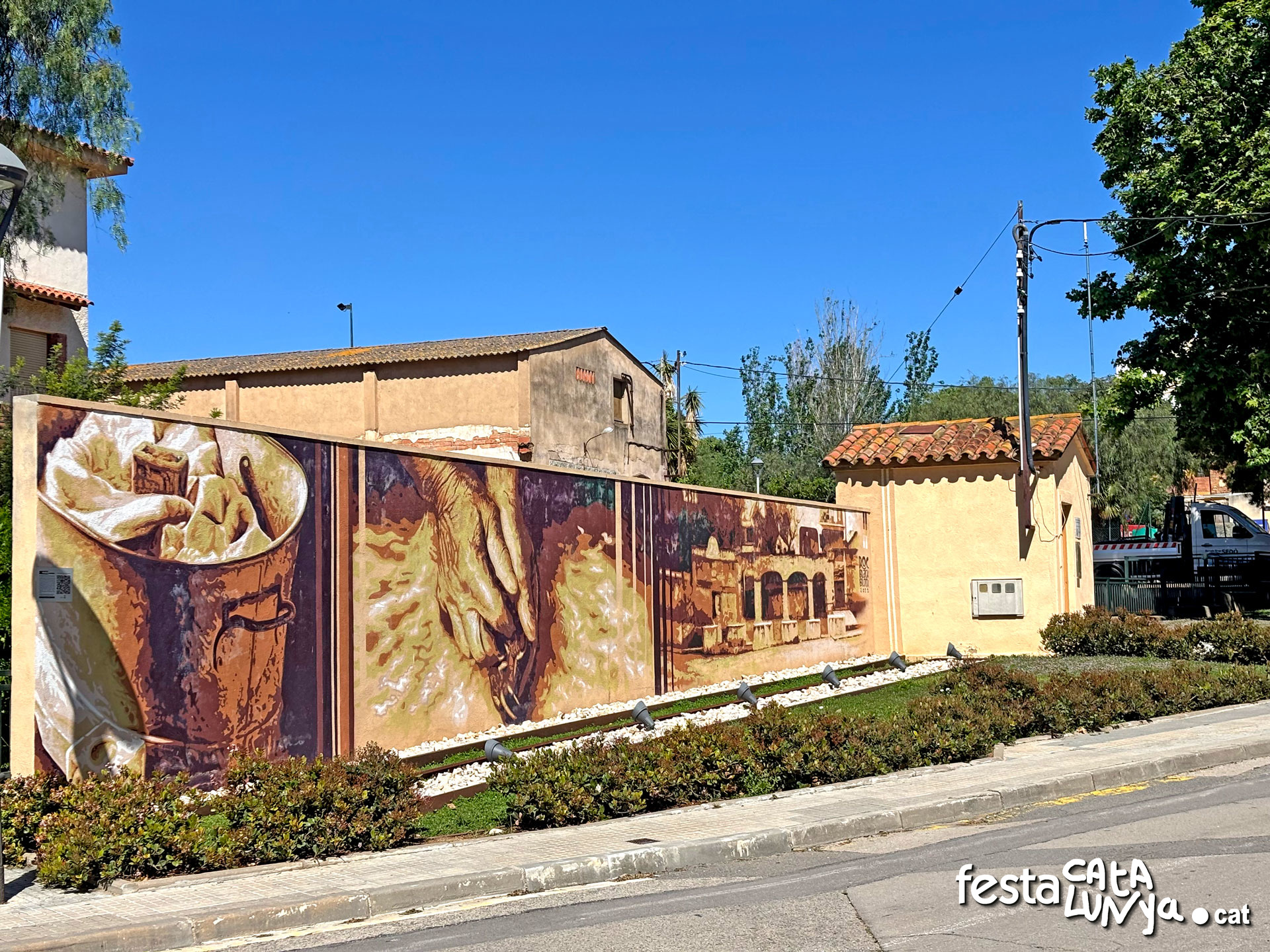 Mural Els Rentadors - Vinyols i els Arcs