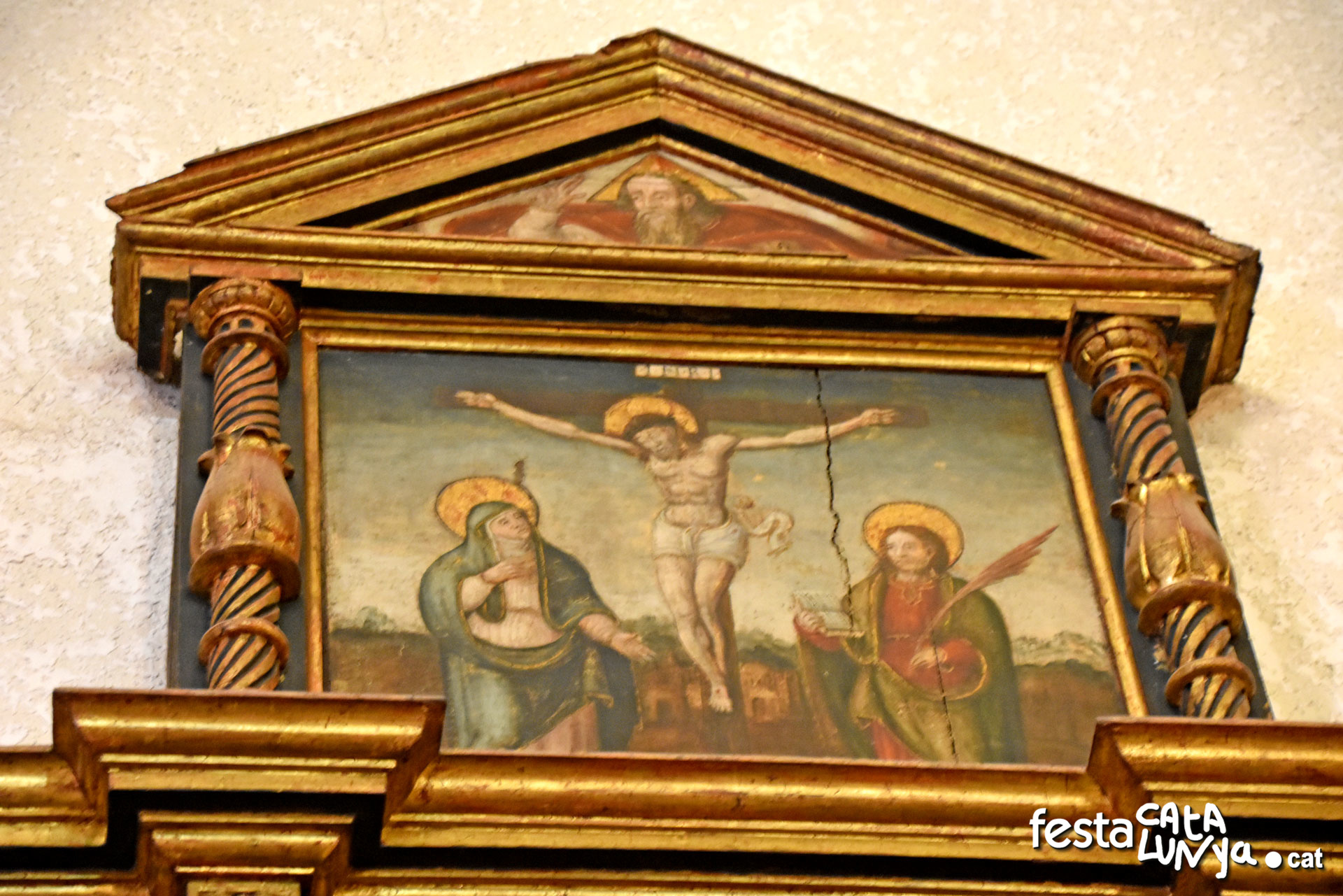 Retaule del Roser de l'església parroquial de Santa Caterina - Vinyols i els Arcs