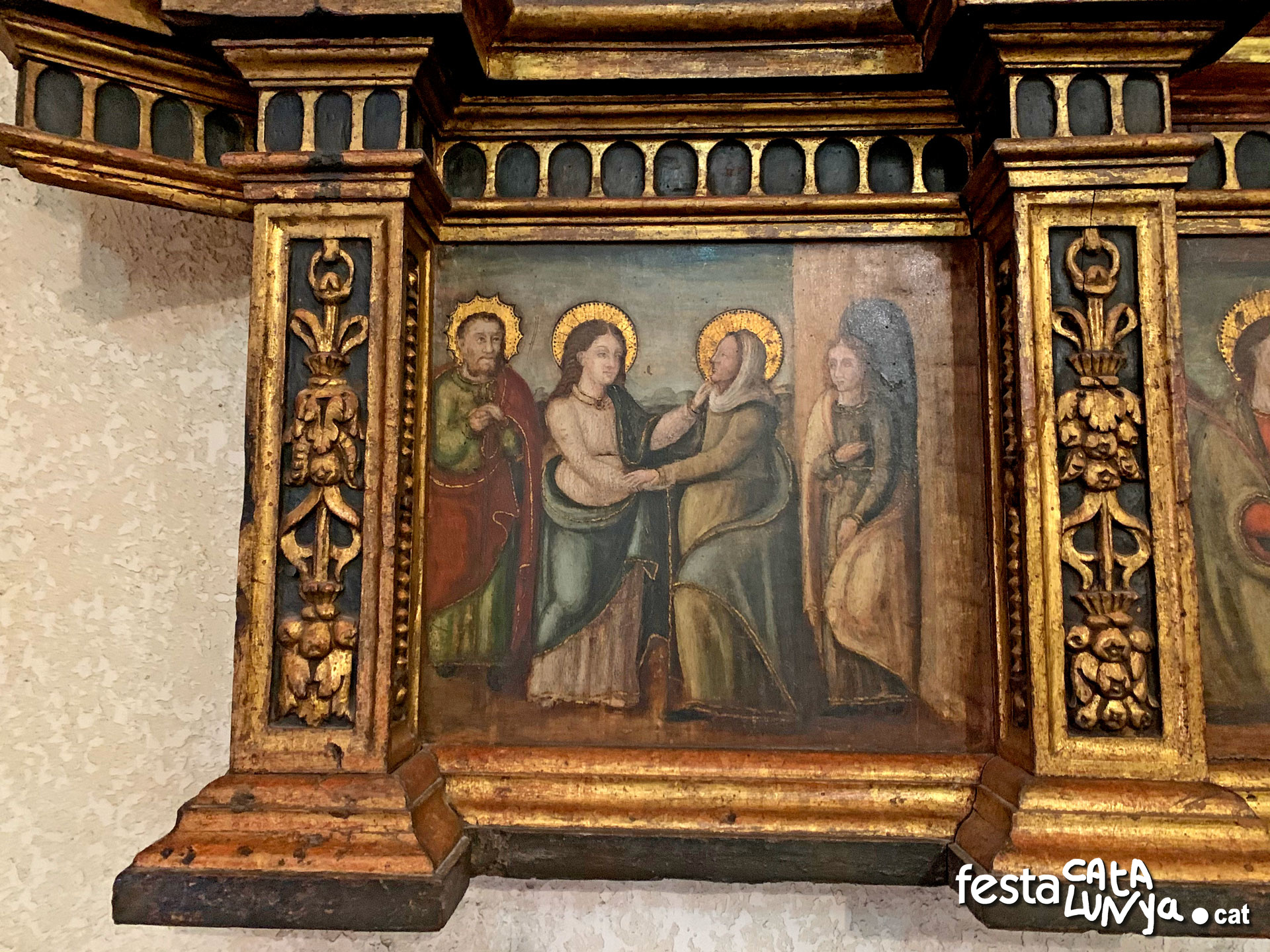 Retaule del Roser de l'església parroquial de Santa Caterina - Vinyols i els Arcs