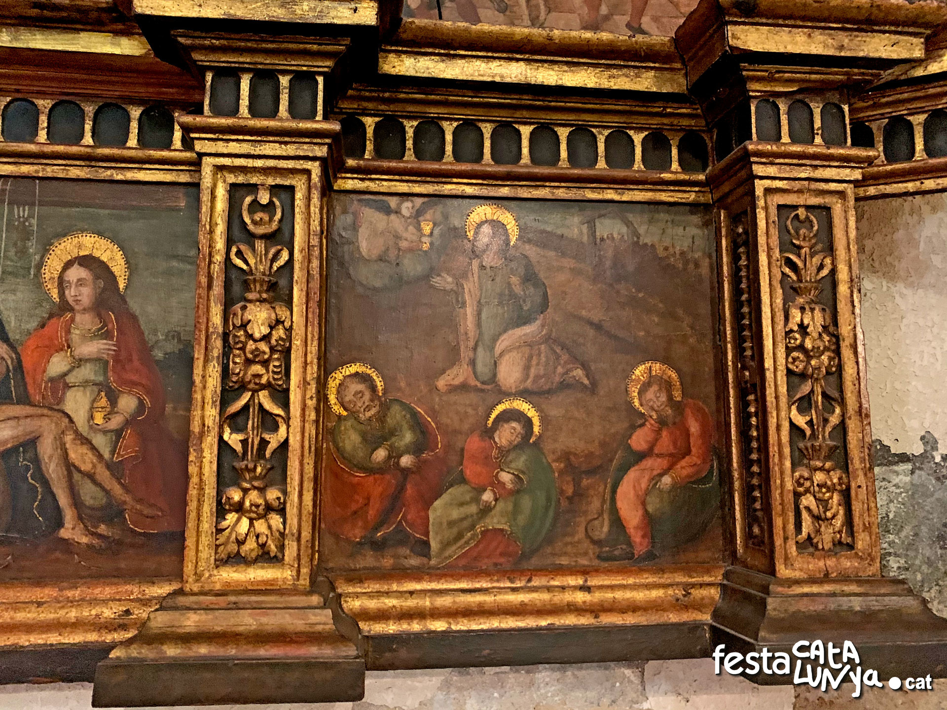 Retaule del Roser de l'església parroquial de Santa Caterina - Vinyols i els Arcs