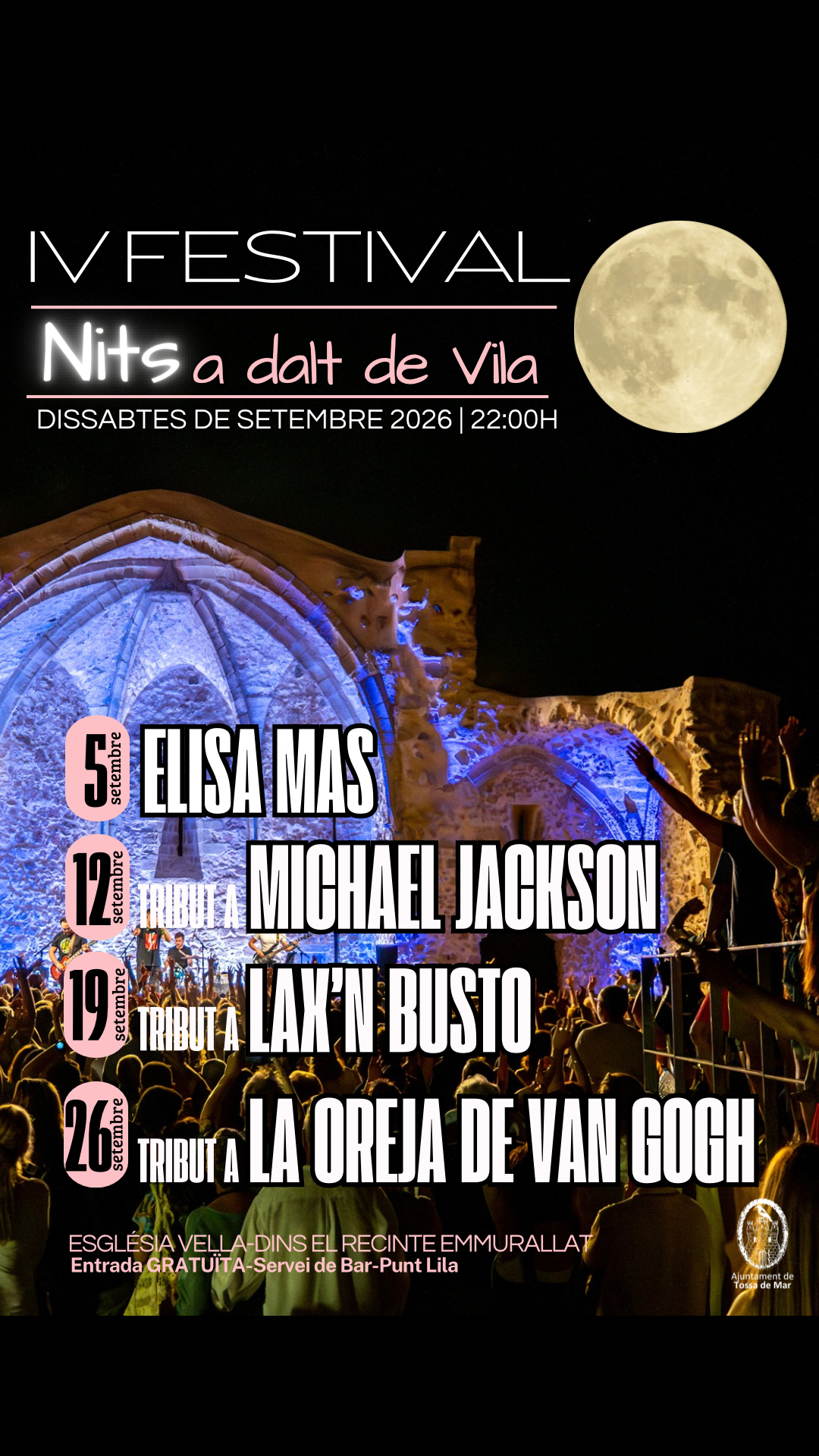 Festival "Nits a dalt de Vila" 2026 - Tossa de Mar
