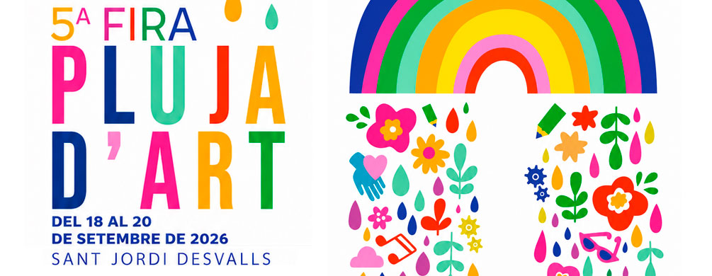 Banner de Sant Jordi Desvalls - Fira Pluja d'Art 2026