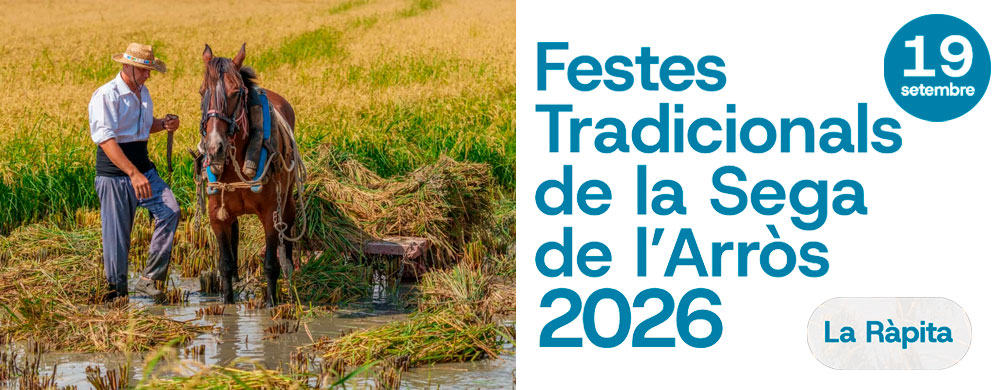 Banner de La Ràpita - Festa tradicional de la sega de l'arròs 2026