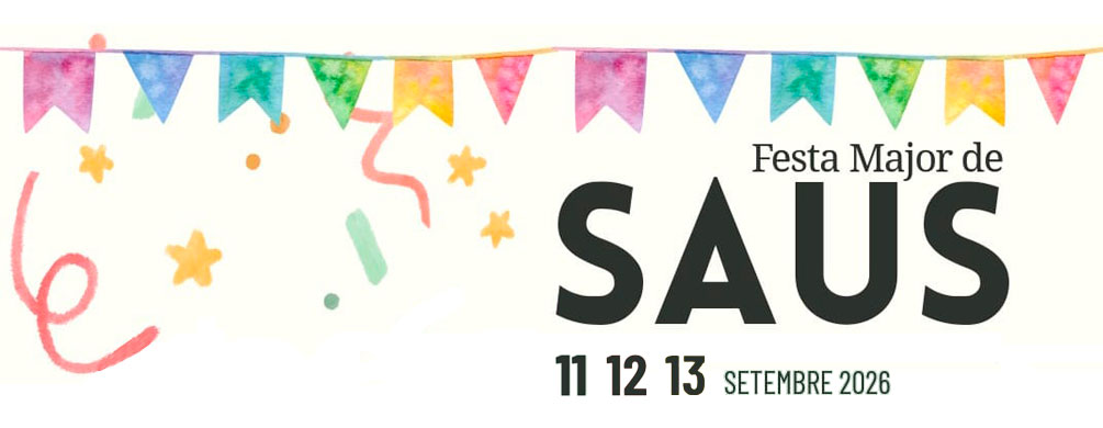 Banner de Saus, Camallera i Llampaies - Festa Major de Saus 2026