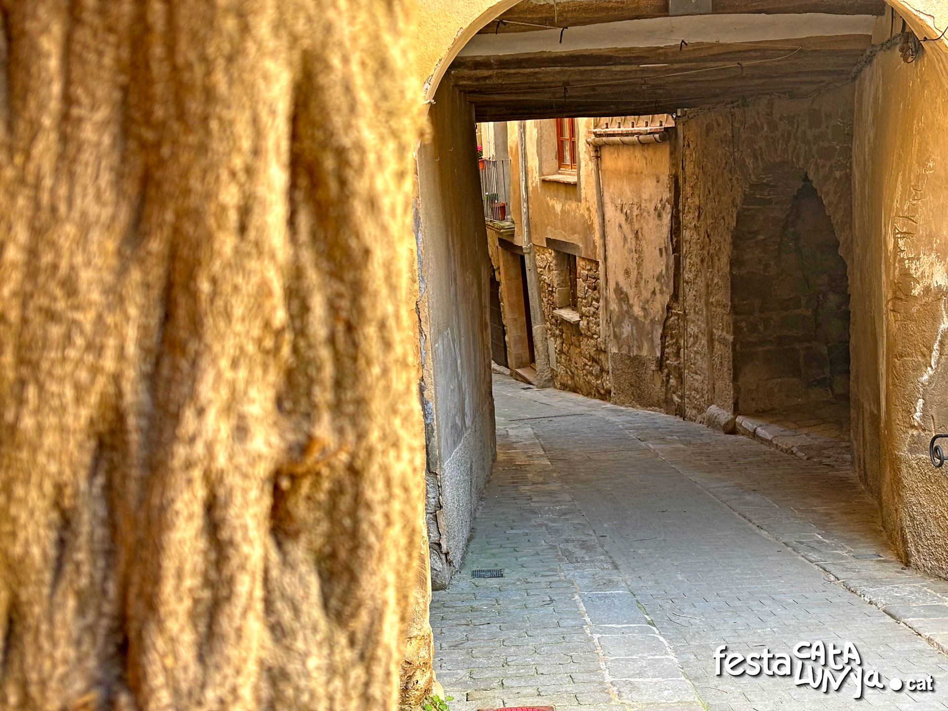 Plaça porxada de l'Església - Torà