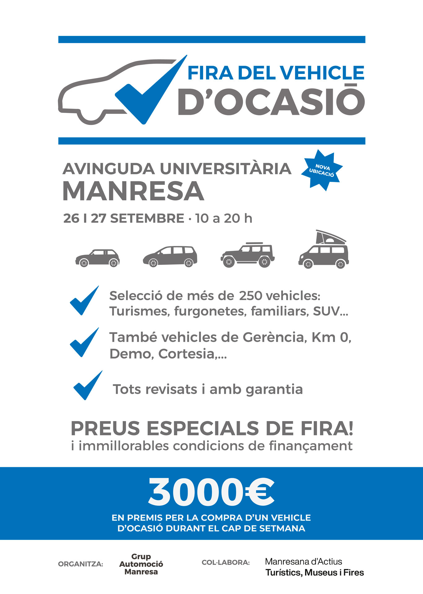 Fira del Vehicle d'Ocasió a Manresa 2026