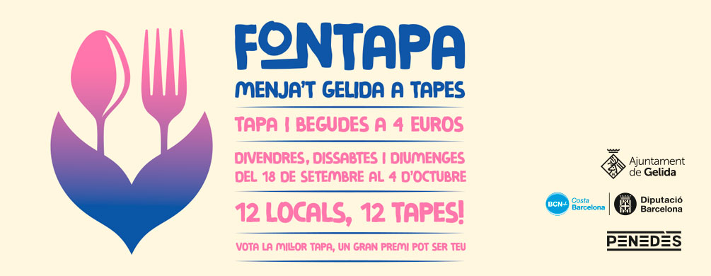 Banner de Gelida - FonTapa, Menja't Gelida a tapes 2026