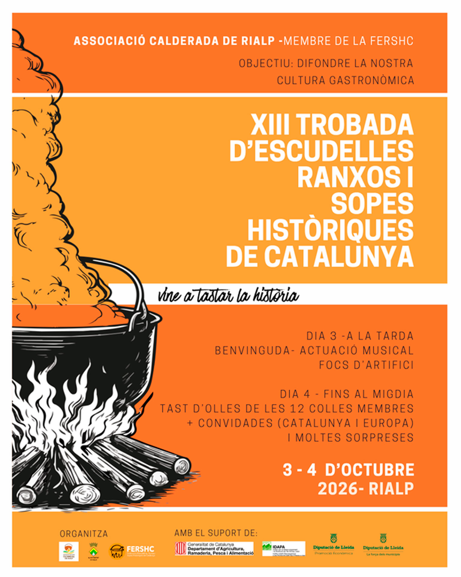 Trobada d'escudelles, ranxos i sopes històriques de Catalunya 2026