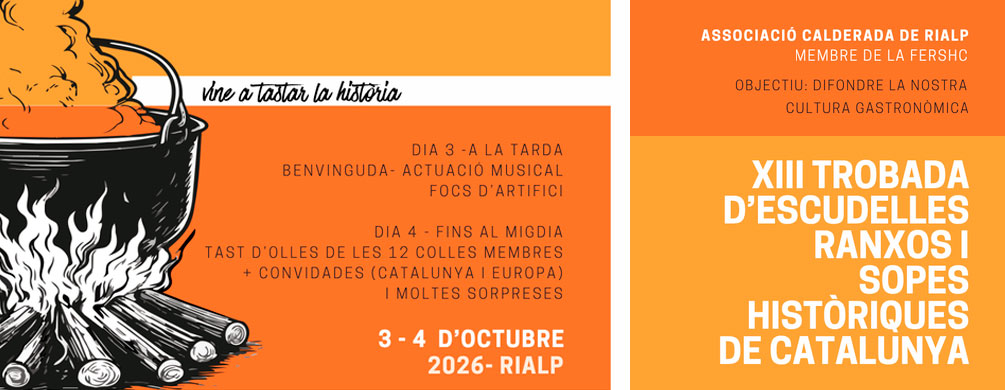 Banner de Rialp - Trobada d'escudelles, ranxos i sopes històriques de Catalunya 2026