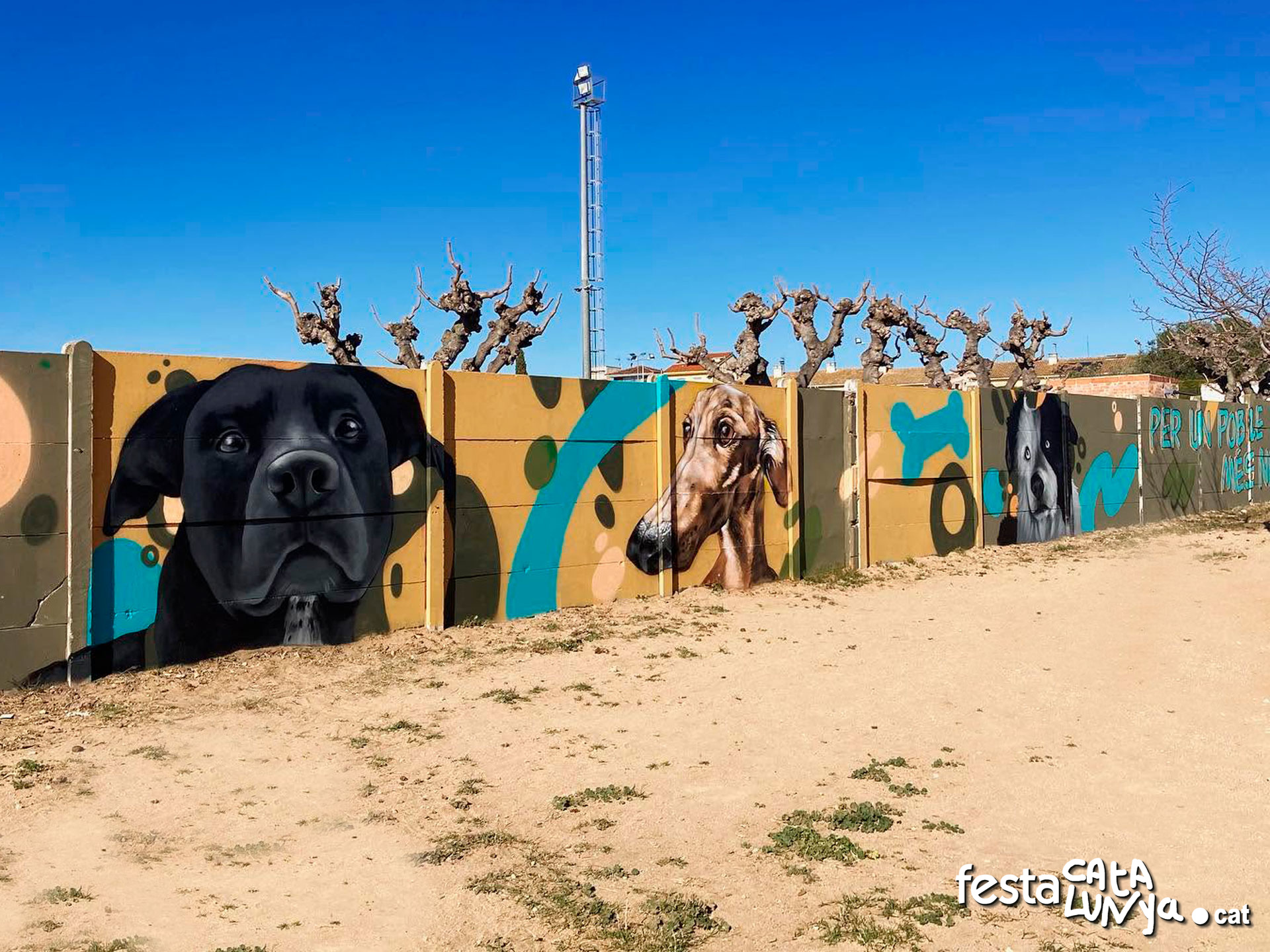 Bellvei - Mural Pipican, per un poble més net a Bellvei