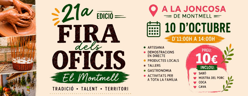 Banner de Montmell - Fira dels Oficis 2026