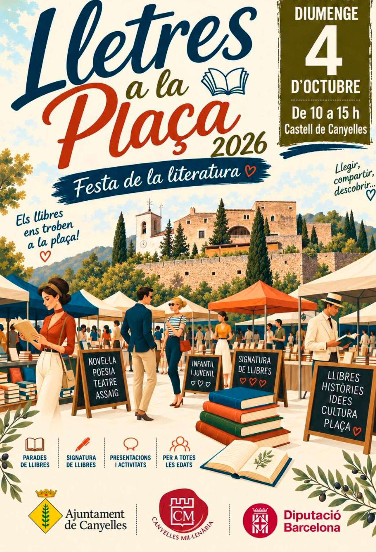 Lletres a la Plaça, Festa de la Literatura al Castell de Canyelles 2026