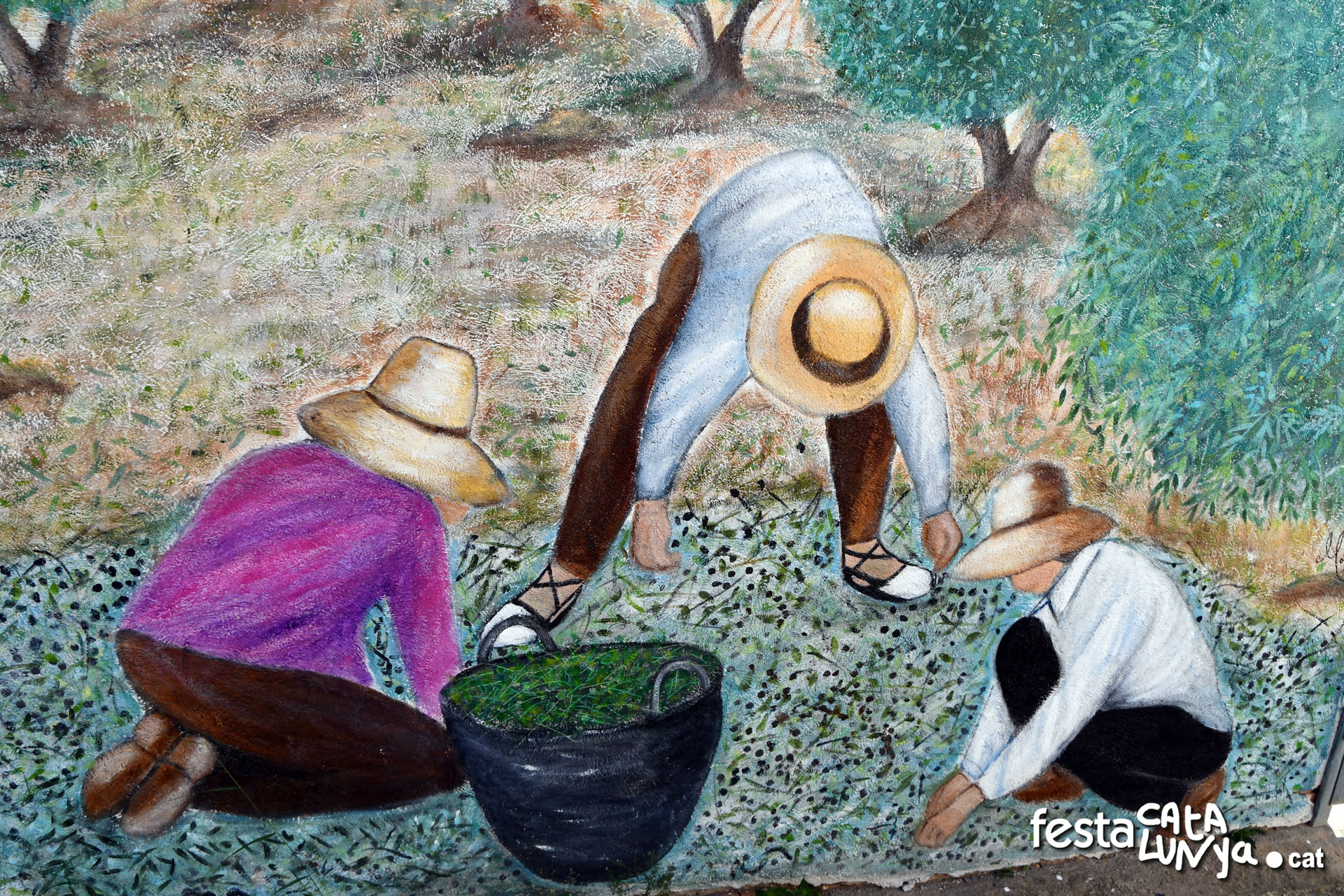 Mural Collint Olives a Bellvei
