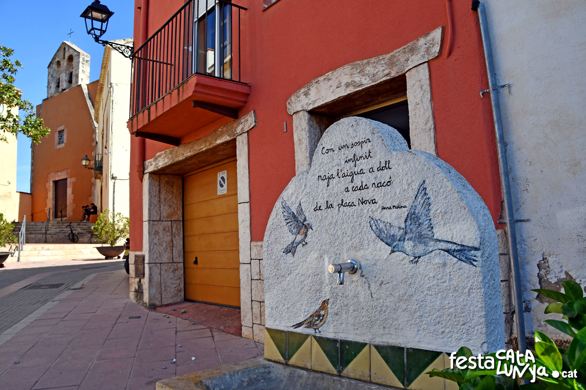 Bellvei - Mural La Font de la Plaça Nova a Bellvei