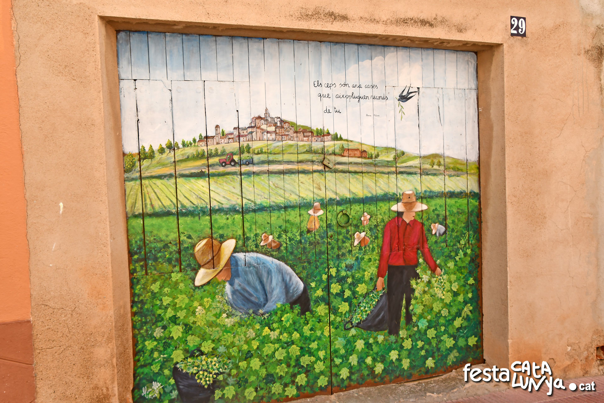 Mural La Verema a Bellvei