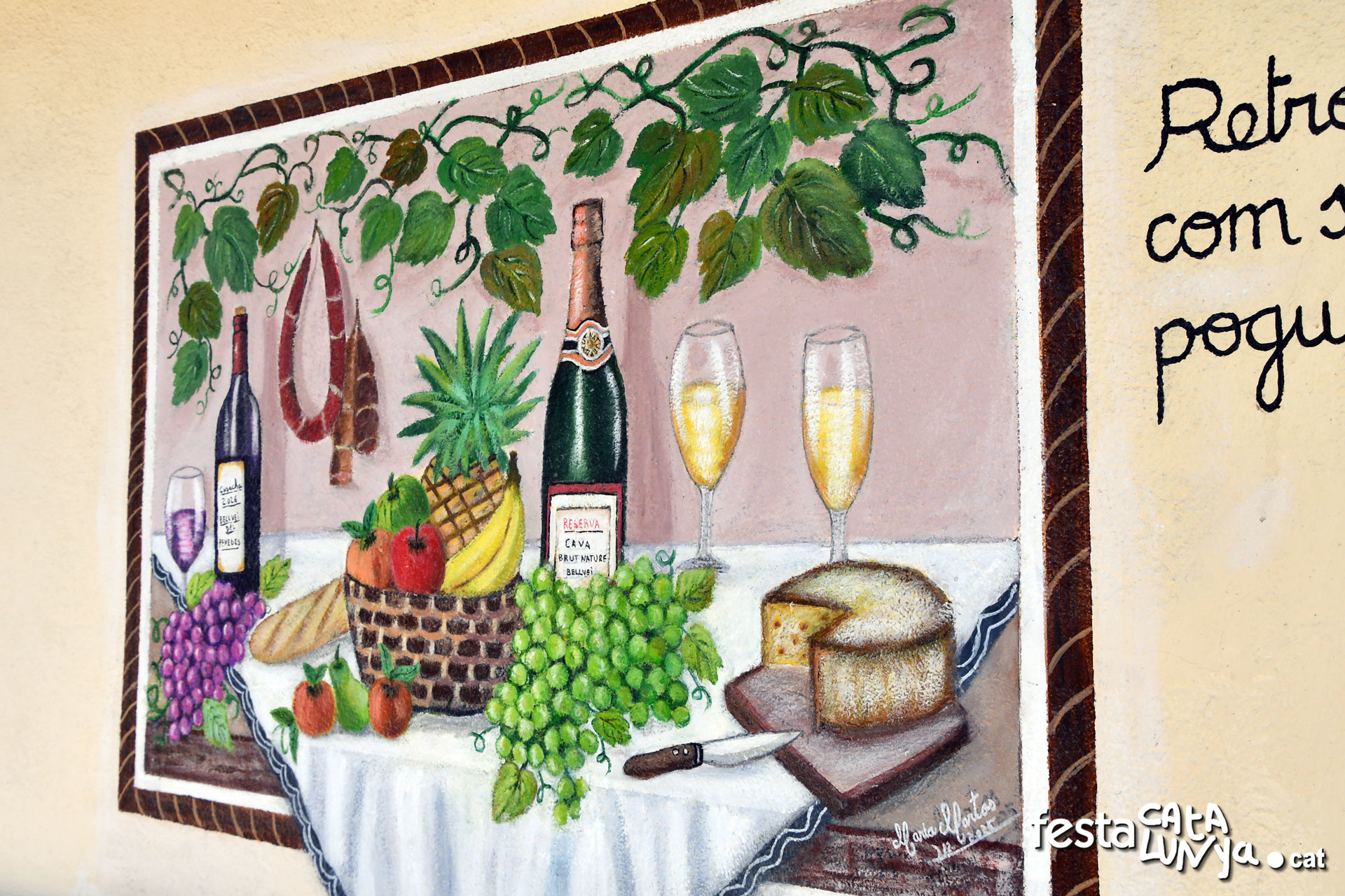 Mural Retrobar-nos a Taula a Bellvei