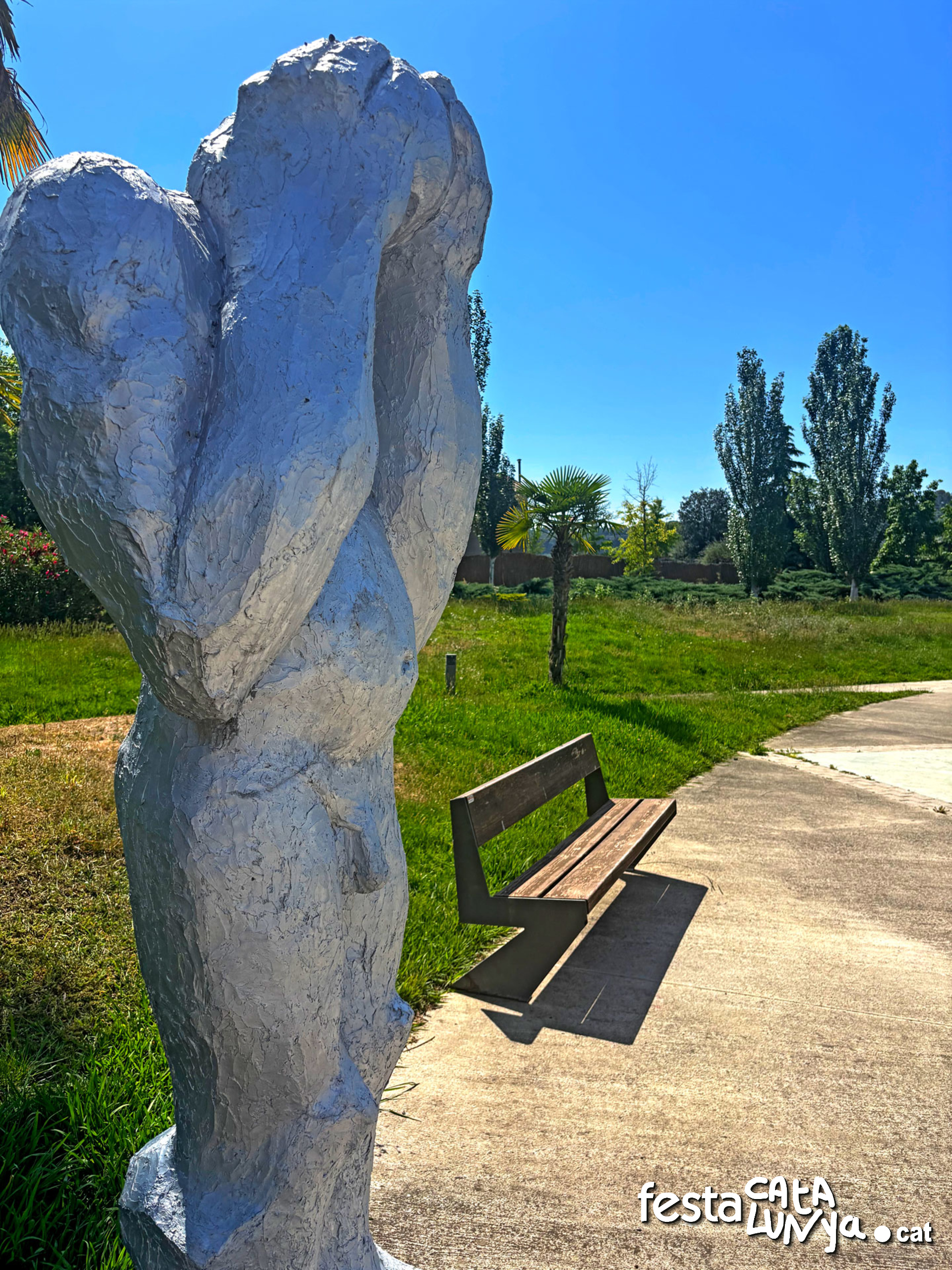Amb si mateix de Moisés Gil - Alma, Parc Escultòric al Parc Europa - Almacelles