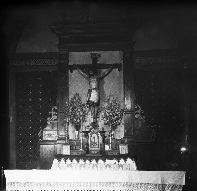 La Riba - Sant Crist l'any 1922 (Foto: Josep Salvany. Biblioteca de Catalunya)