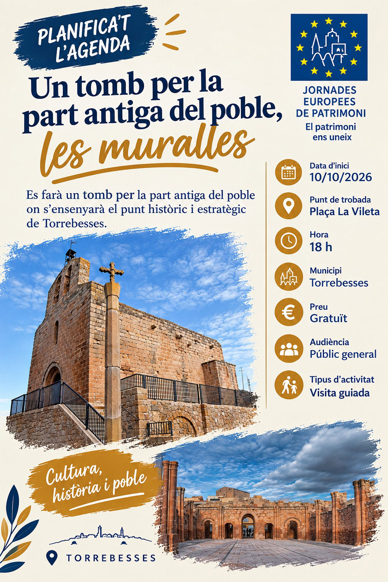 Jornades Europees de Patrimoni 2026 - Torrebesses