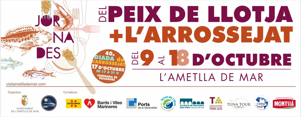 Banner de L'Ametlla de Mar - Jornades Gastronòmiques del Peix de Llotja i de l'Arrossejat 2026