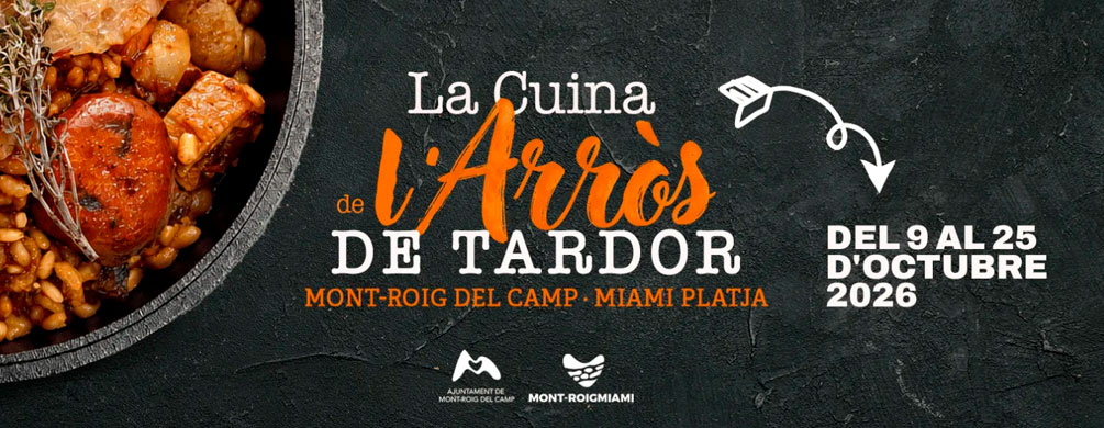 Banner de Mont-roig del Camp - Jornades Gastronòmiques de la Cuina de l'Arròs de Tardor 2026