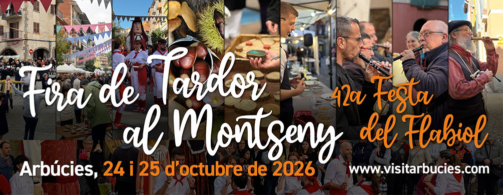 Banner de Arbúcies - Fira de Tardor al Montseny i Festa del Flabiol 2026