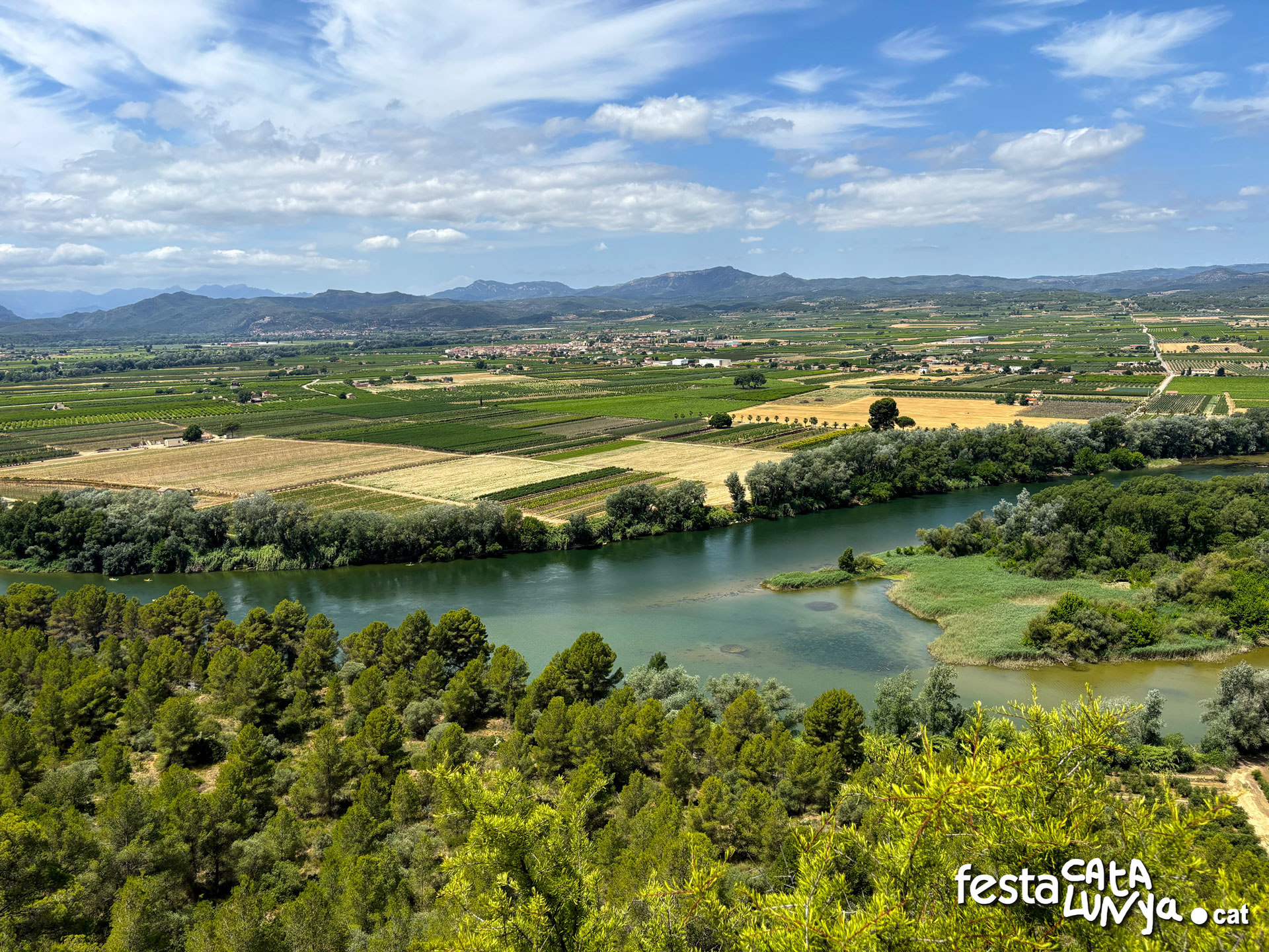 Mirador-Balcó sobre el riu Ebre des de la ciutat ibèrica del Castellet de Banyoles - Tivissa