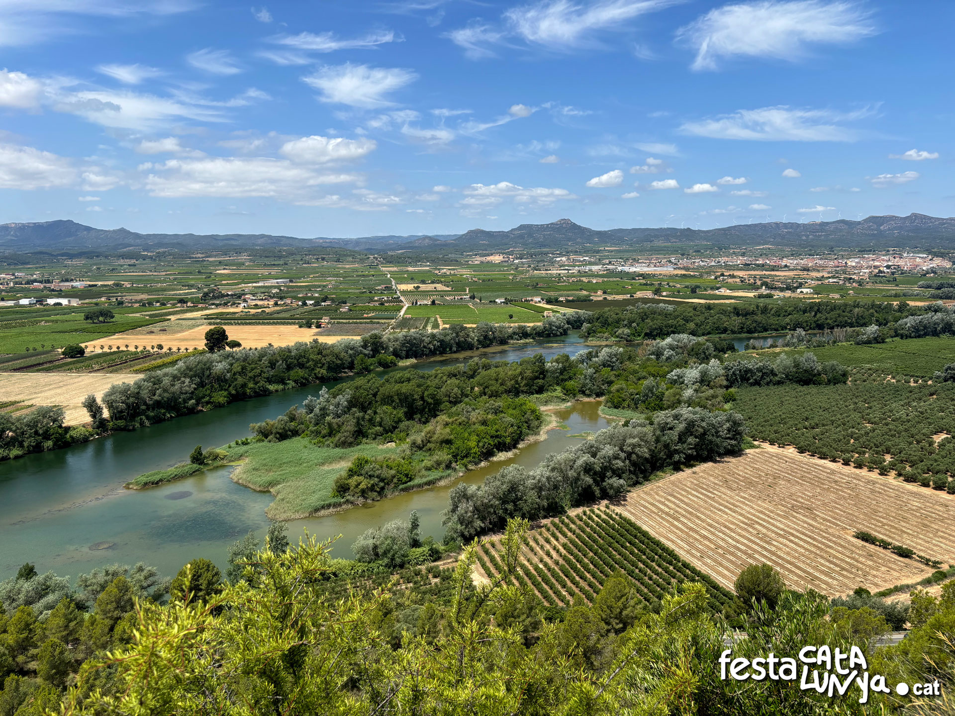 Mirador-Balcó sobre el riu Ebre des de la ciutat ibèrica del Castellet de Banyoles - Tivissa