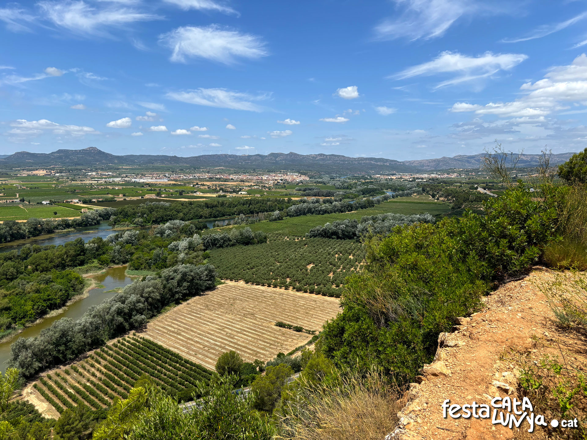 Mirador-Balcó sobre el riu Ebre des de la ciutat ibèrica del Castellet de Banyoles - Tivissa