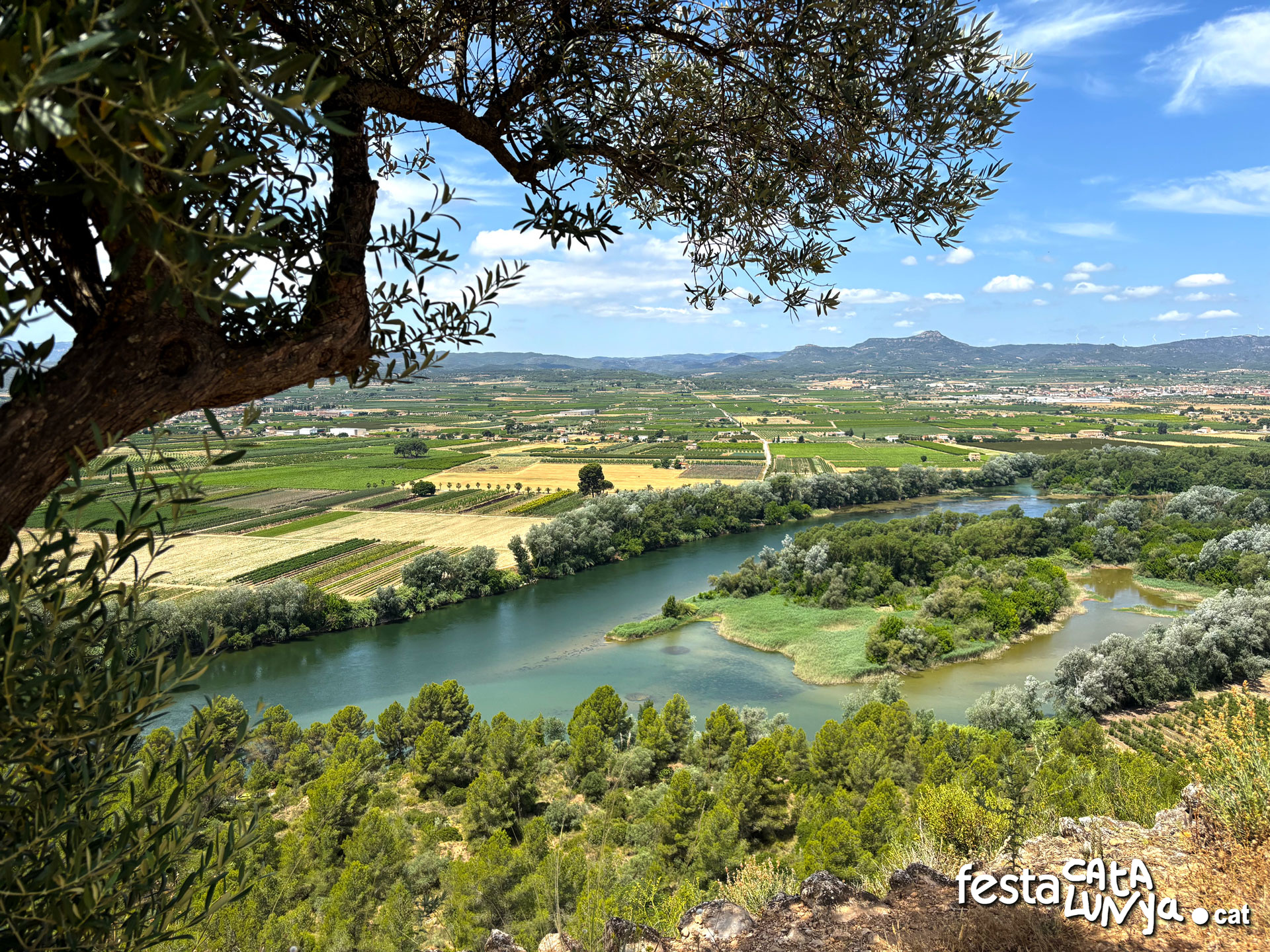 Mirador-Balcó sobre el riu Ebre des de la ciutat ibèrica del Castellet de Banyoles - Tivissa