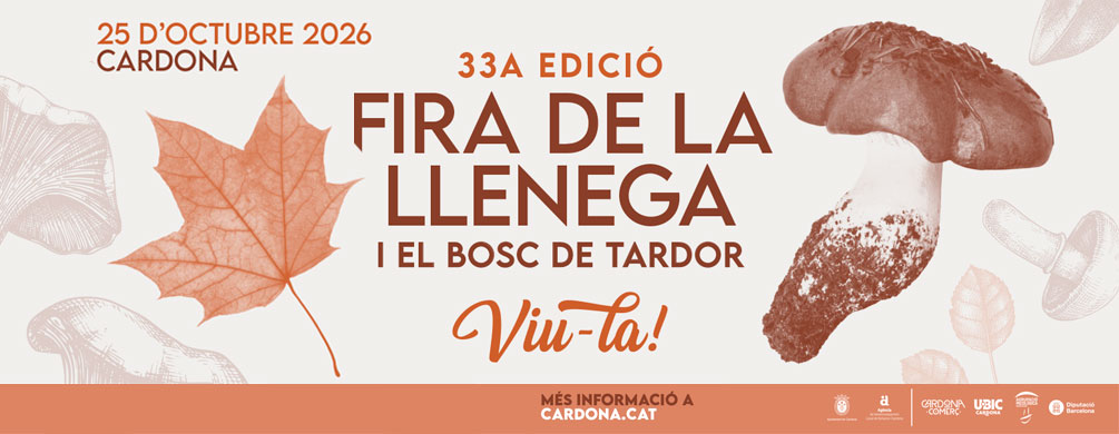 Banner de Cardona - Fira de la Llenega i el Bosc de Tardor 2026