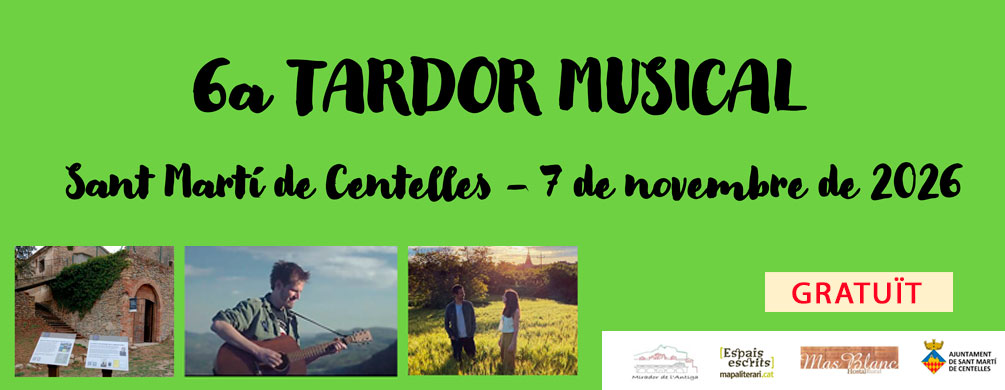 Banner de Sant Martí de Centelles - Tardor Musical 2026