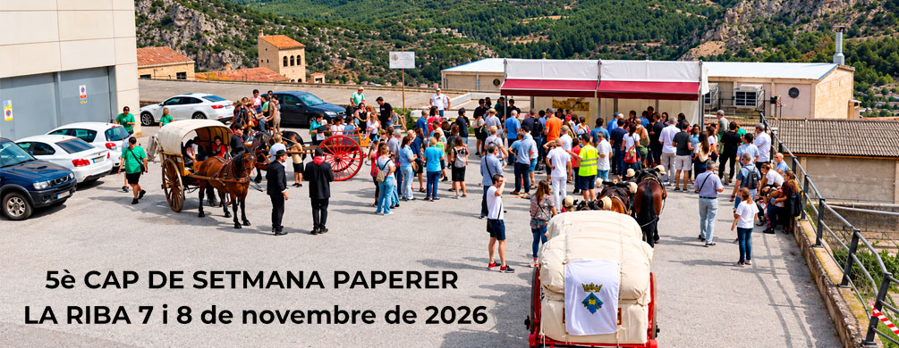Banner de La Riba - Cap de setmana paperer 2026